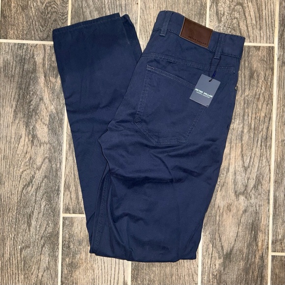 Peter Millar Pants Men’s 32x32 Navy Delvin Twill Business Golf Tailored Fit NWT